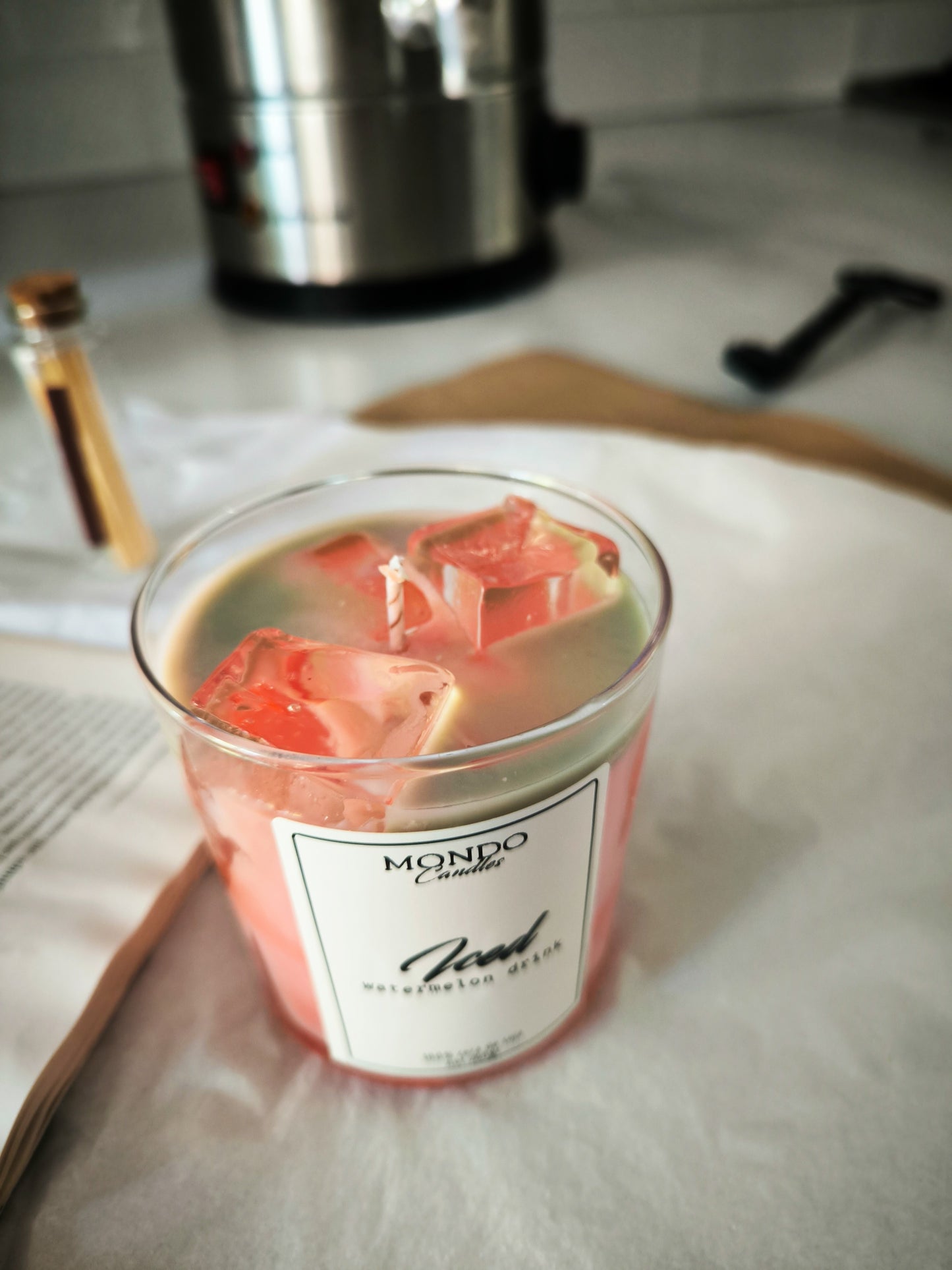 "ICED WATERMELON DRINK" - Vela aromática y artesana