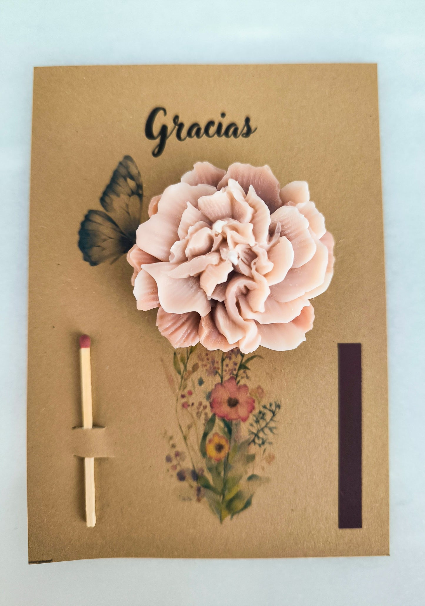 TARJETA VELA "GRACIAS"