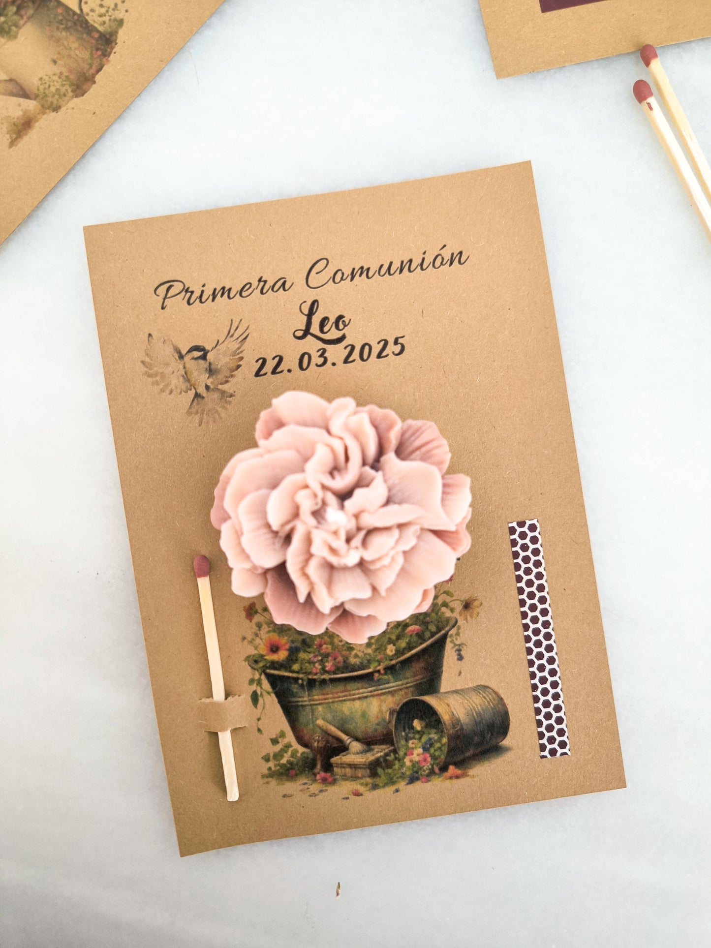 TARJETA VELA "PERSONALIZADA"