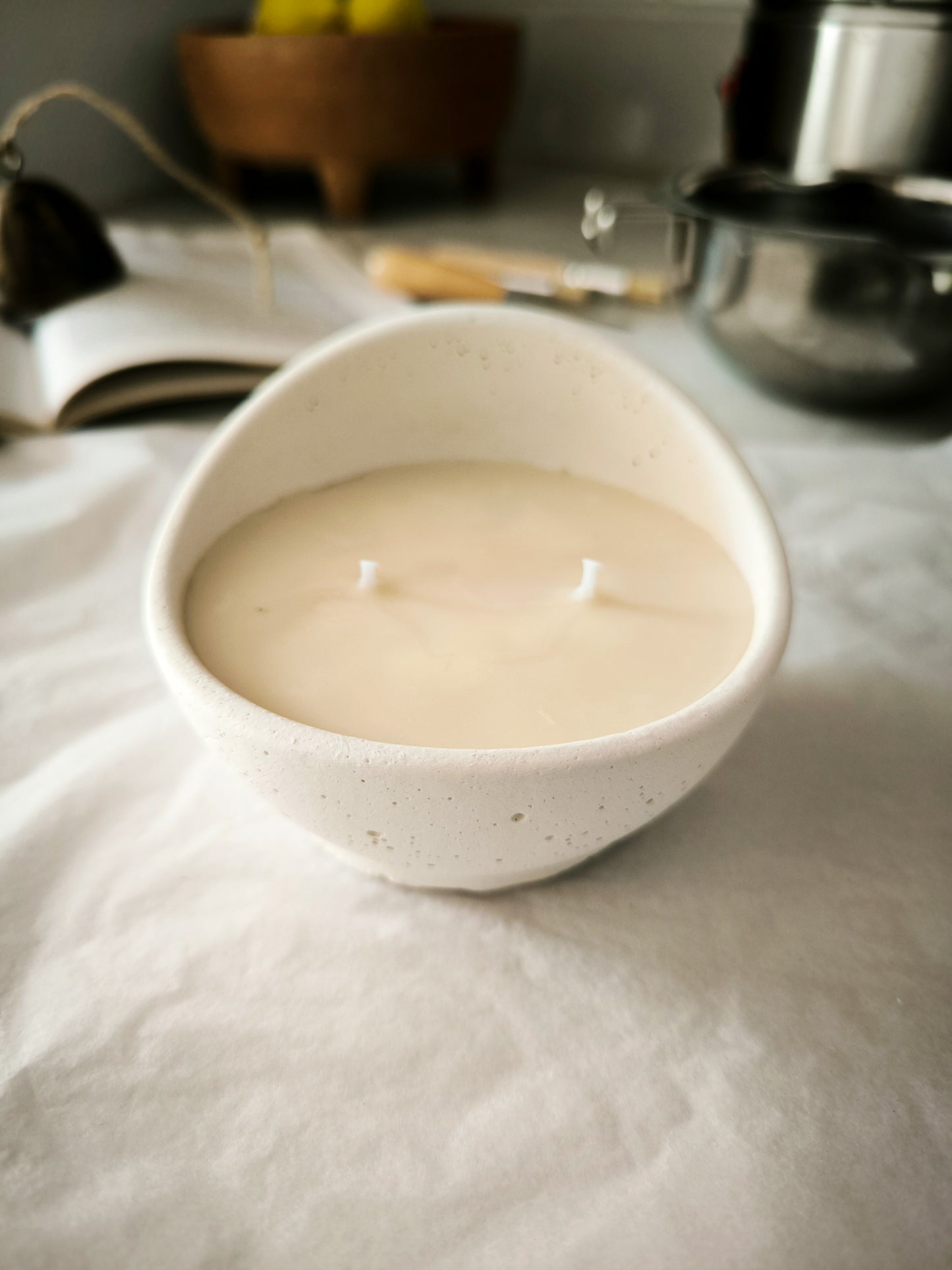 TRÍO DE VELAS ALBA - aromáticas y artesanas