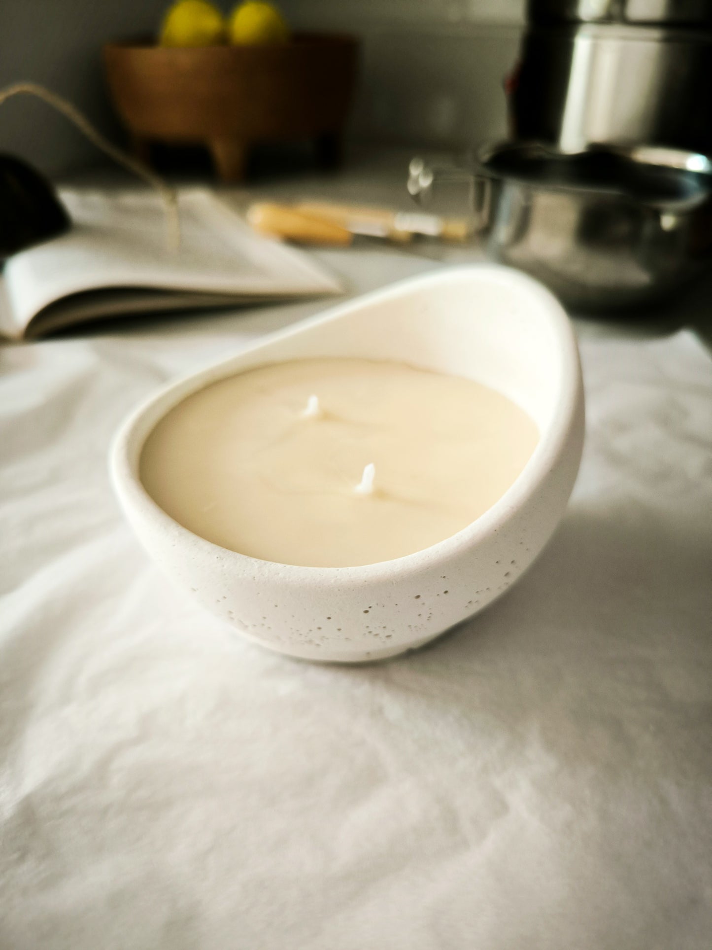 TRÍO DE VELAS ALBA - aromáticas y artesanas