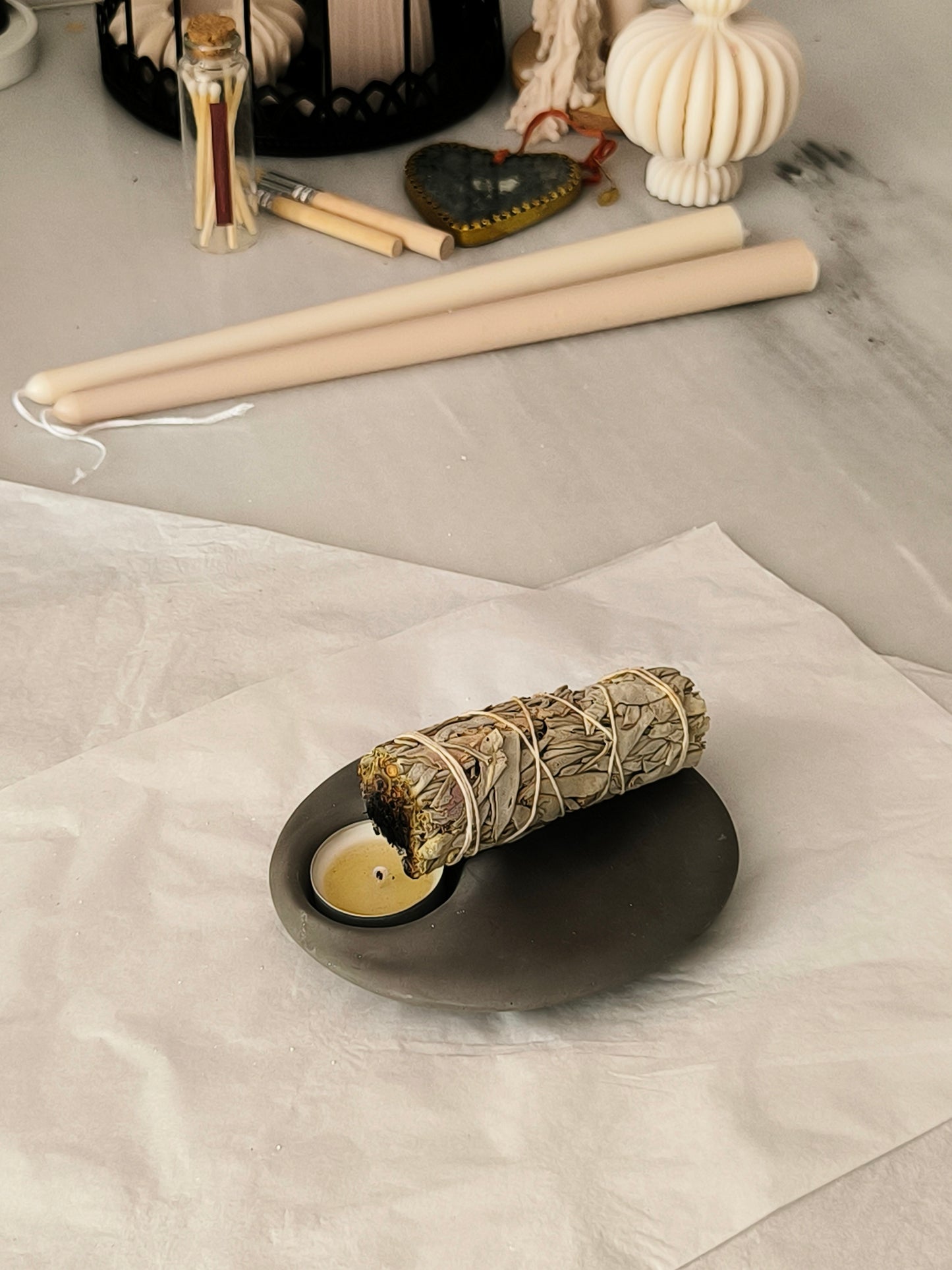 QUEMADOR PALO SANTO / SALVIA - artesano