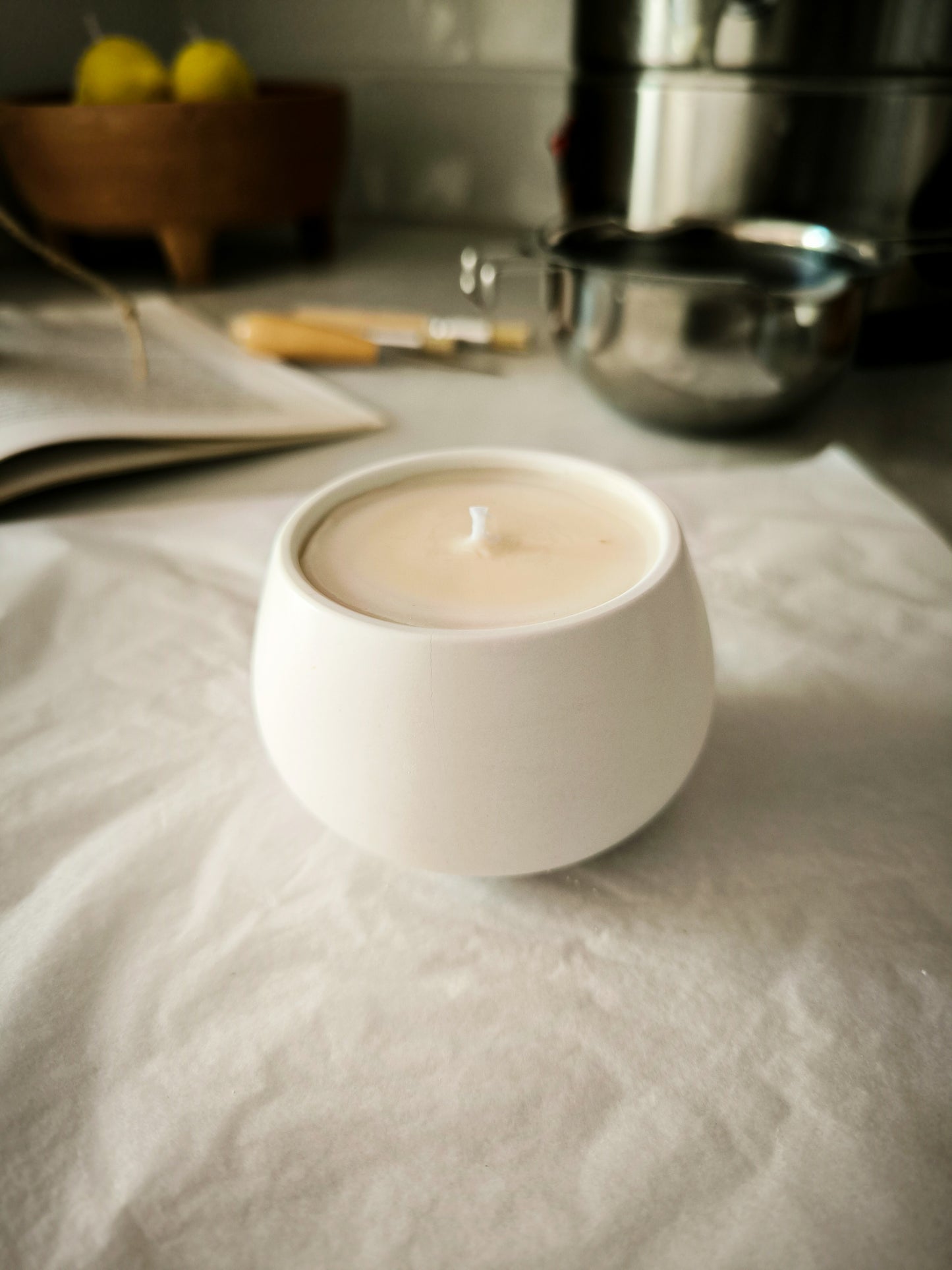 TRÍO DE VELAS ALBA - aromáticas y artesanas