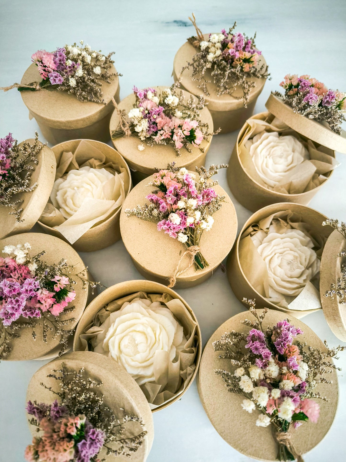 CAJA VELA PEONÍA AROMÁTICA