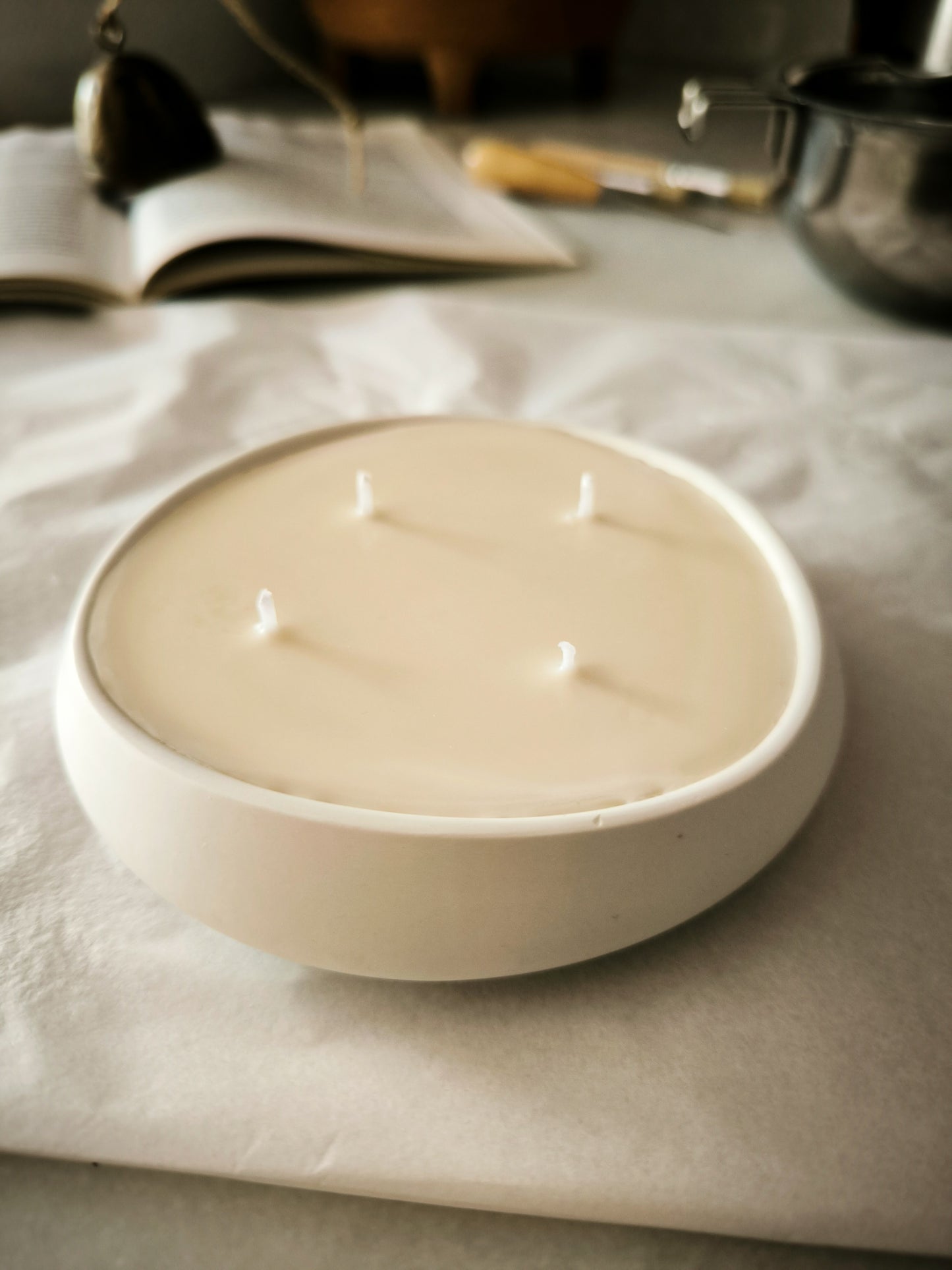 TRÍO DE VELAS ALBA - aromáticas y artesanas