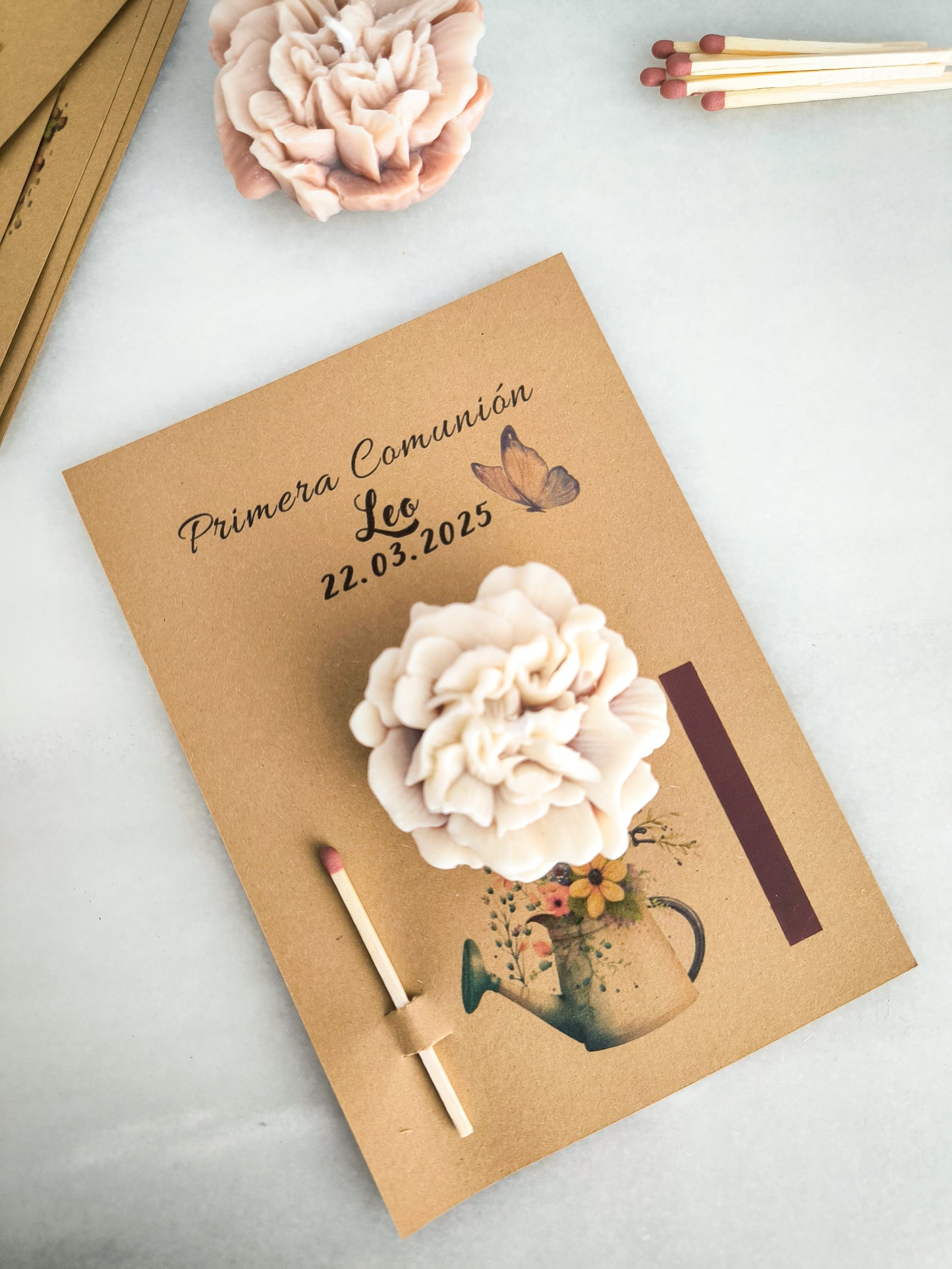 TARJETA VELA "PERSONALIZADA"