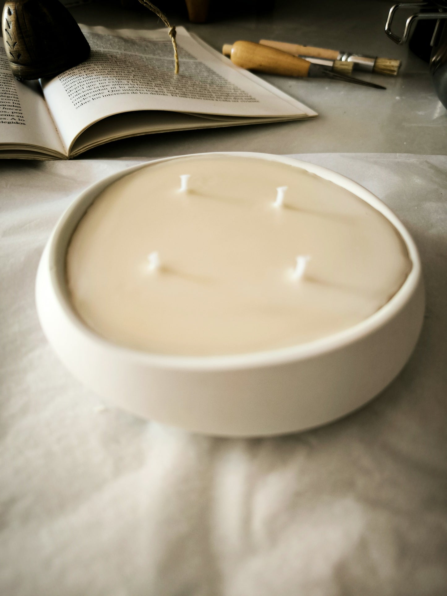 TRÍO DE VELAS ALBA - aromáticas y artesanas