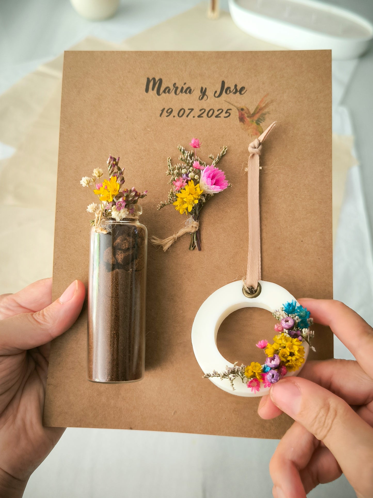 POSTAL SET FLORAL "AROMA & SABOR"