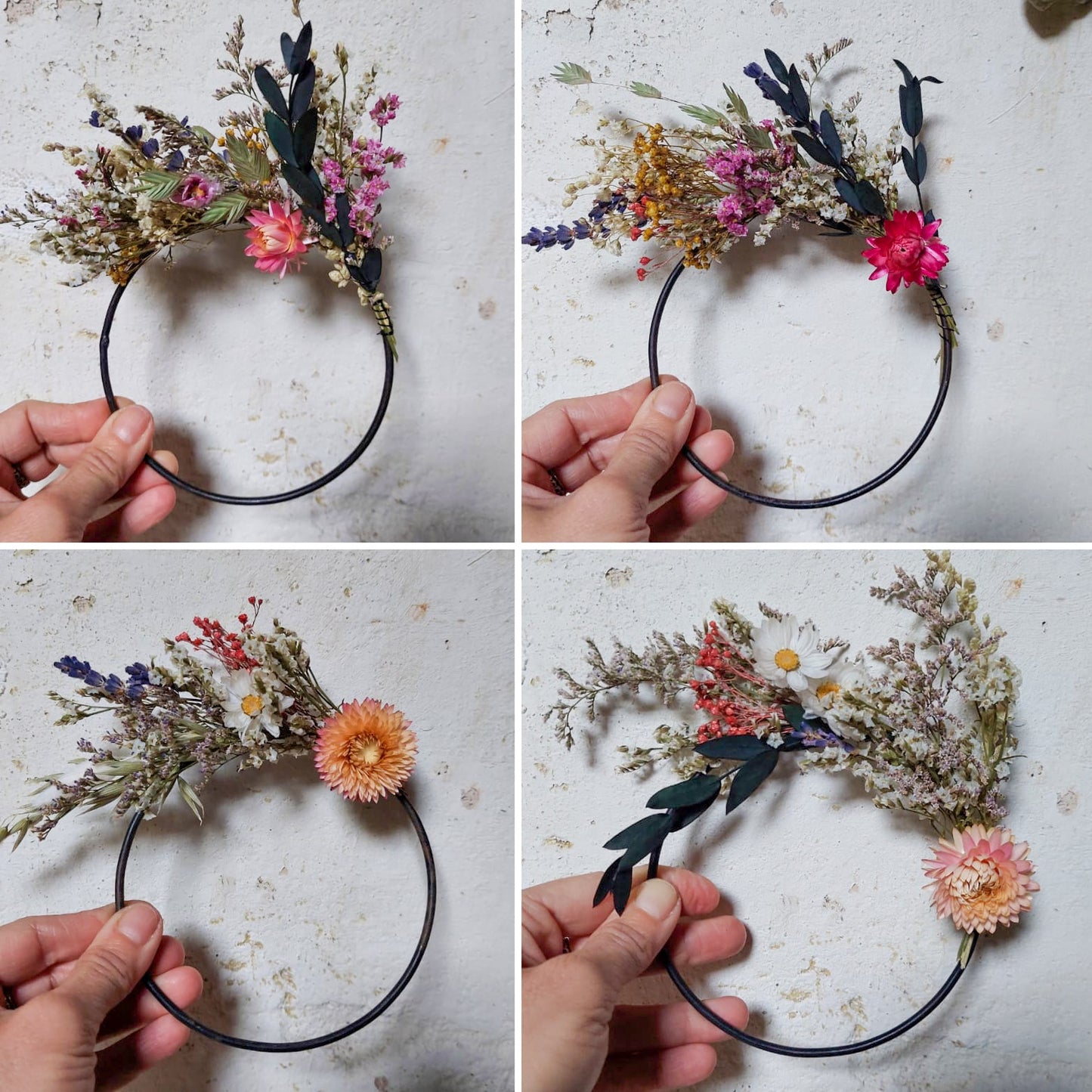 ARO FLORAL METÁLICO
