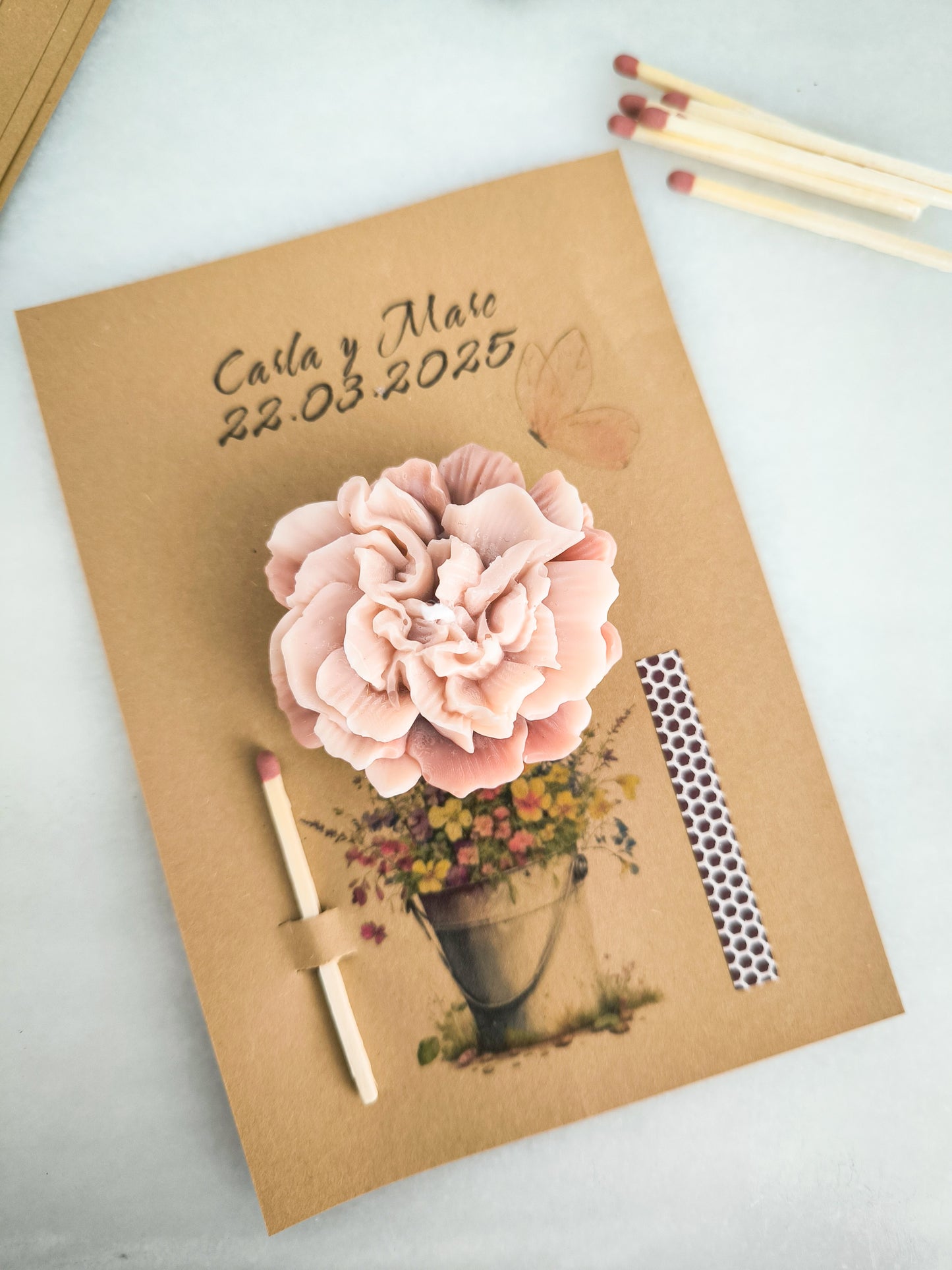 TARJETA VELA "PERSONALIZADA"