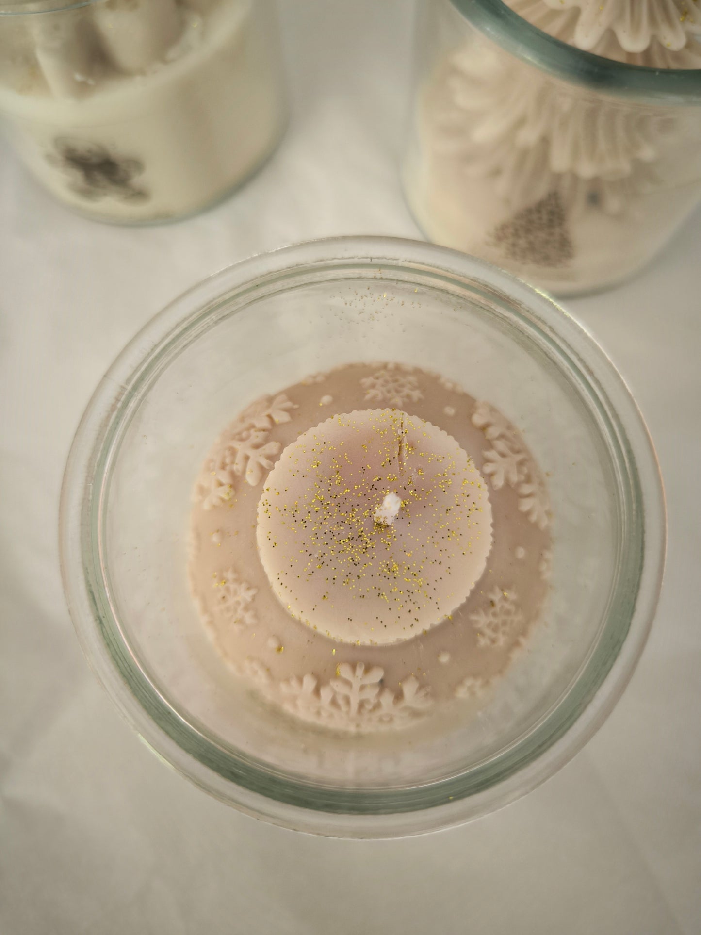 VELA EN VIDRIO - NAVIDAD 🎄