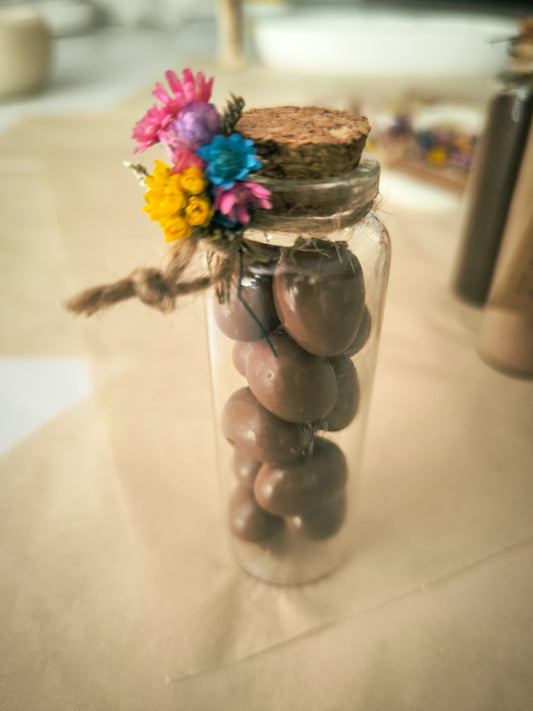 PISTACHOS RECUBIERTOS DE CHOCOLATE CON LECHE