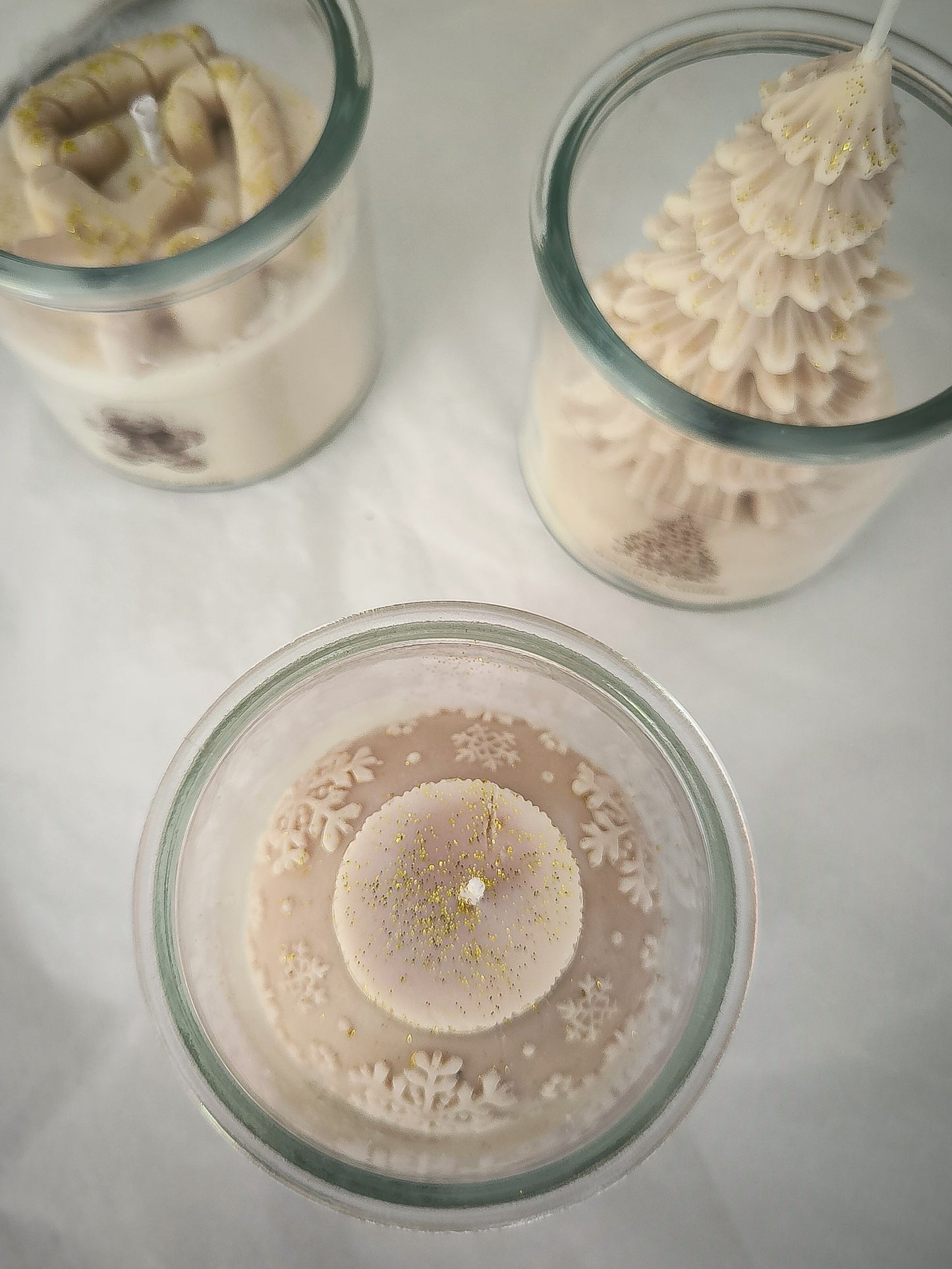 VELA EN VIDRIO - NAVIDAD 🎄