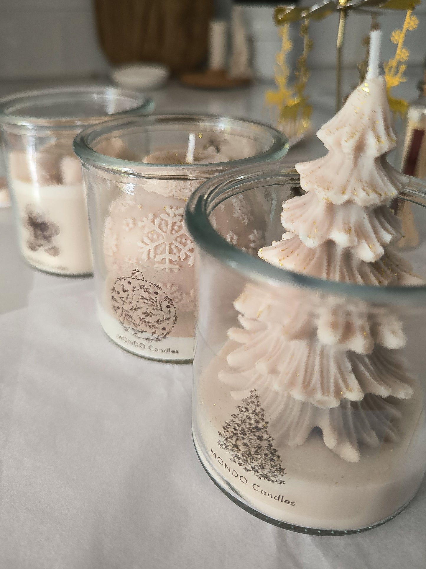 VELA EN VIDRIO - NAVIDAD 🎄