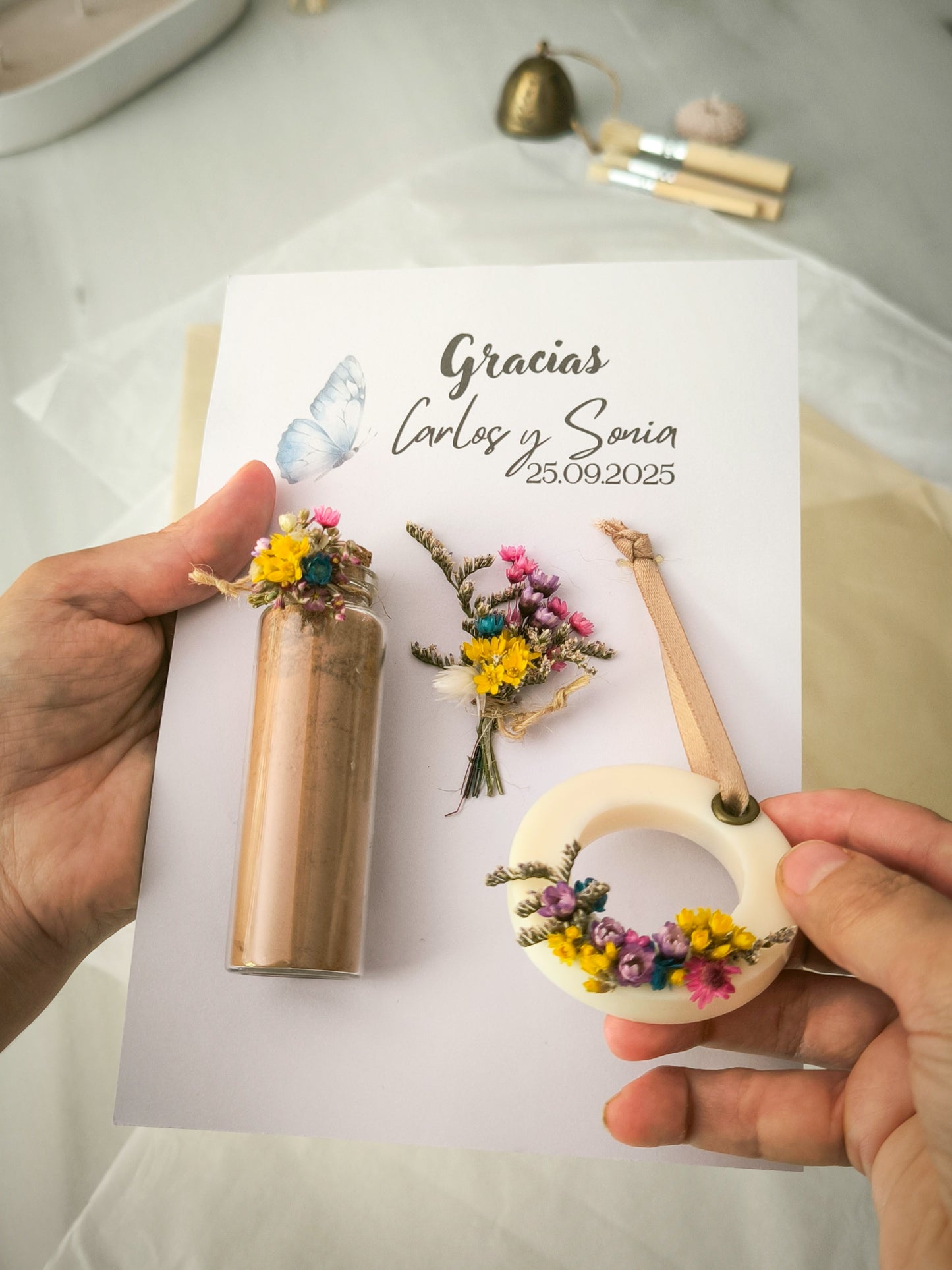POSTAL SET FLORAL "AROMA & SABOR"