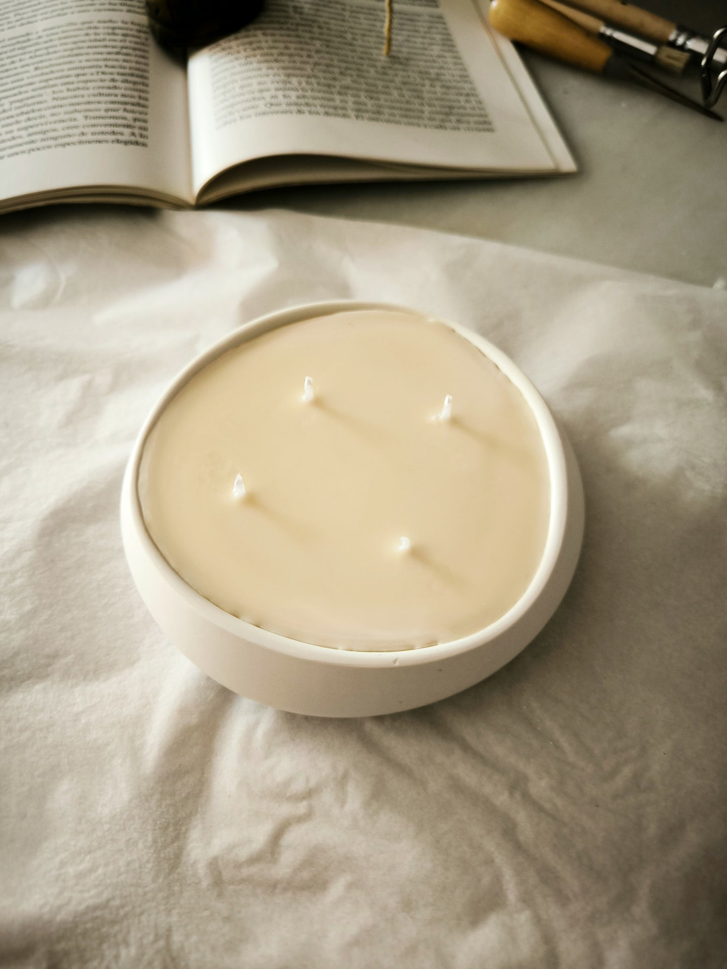 TRÍO DE VELAS ALBA - aromáticas y artesanas