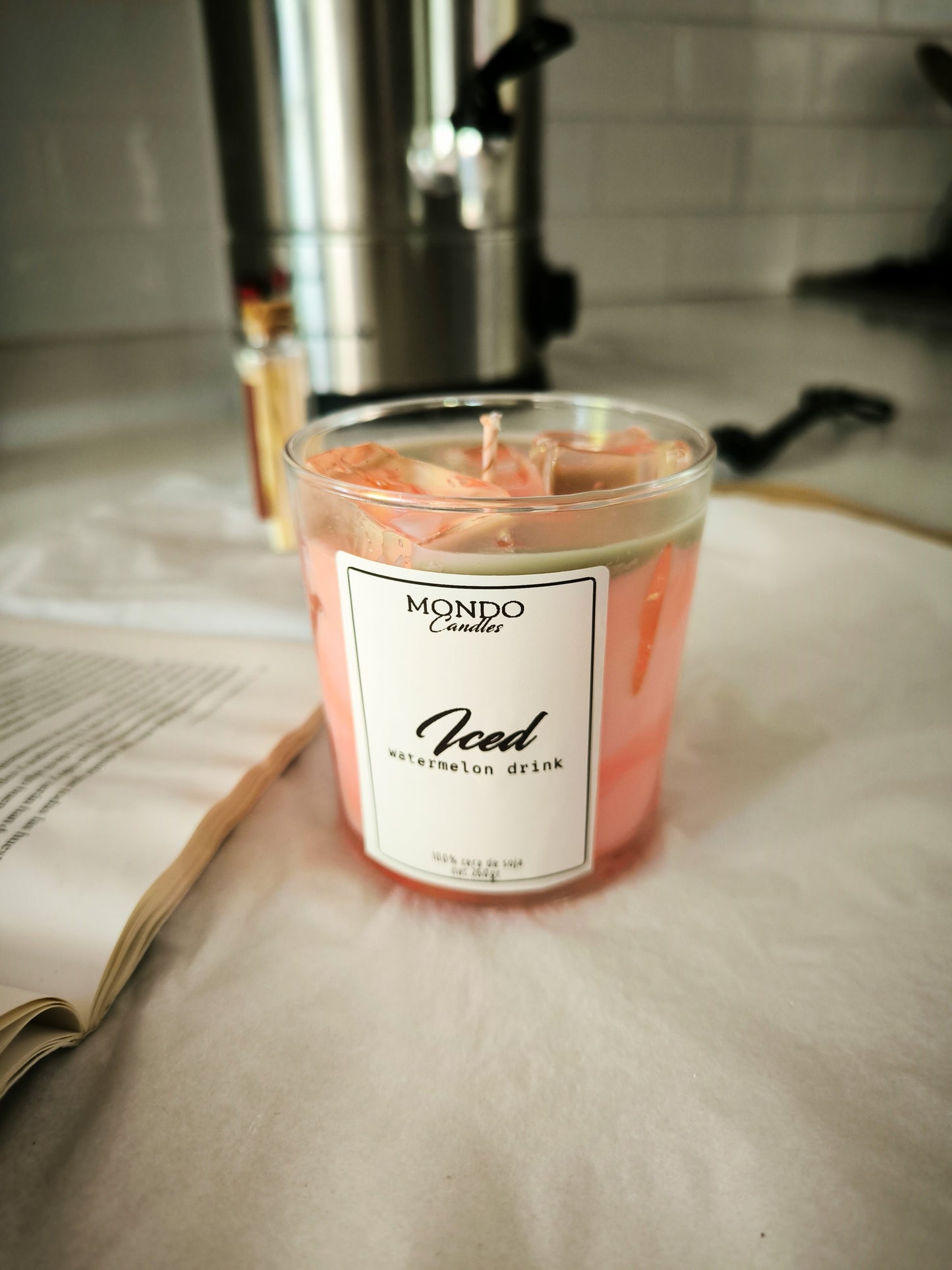 "ICED WATERMELON DRINK" - Vela aromática y artesana