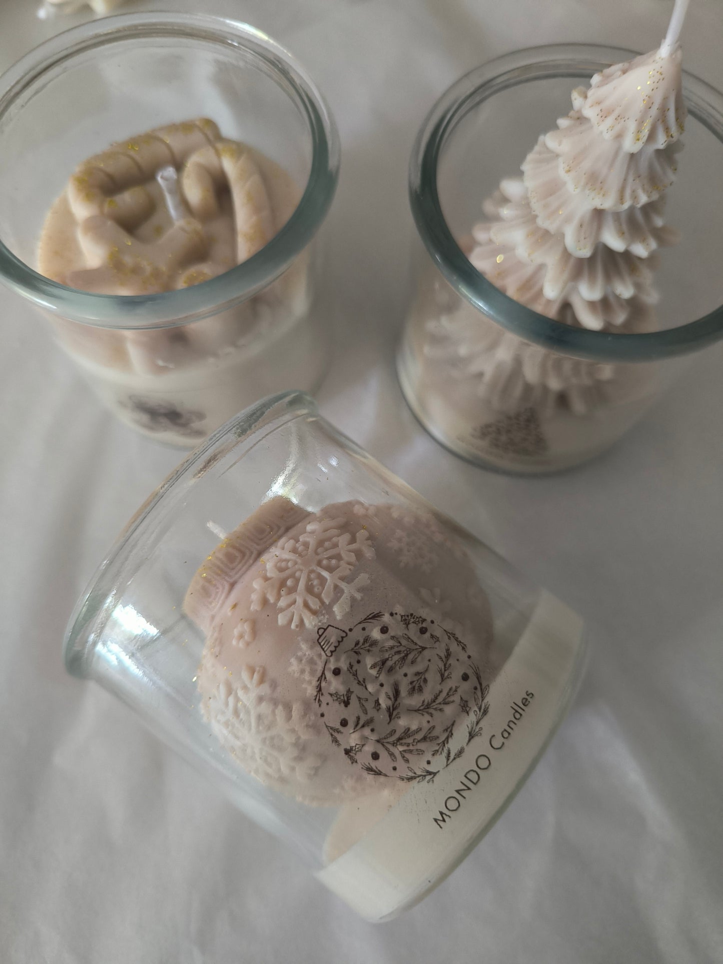 VELA EN VIDRIO - NAVIDAD 🎄