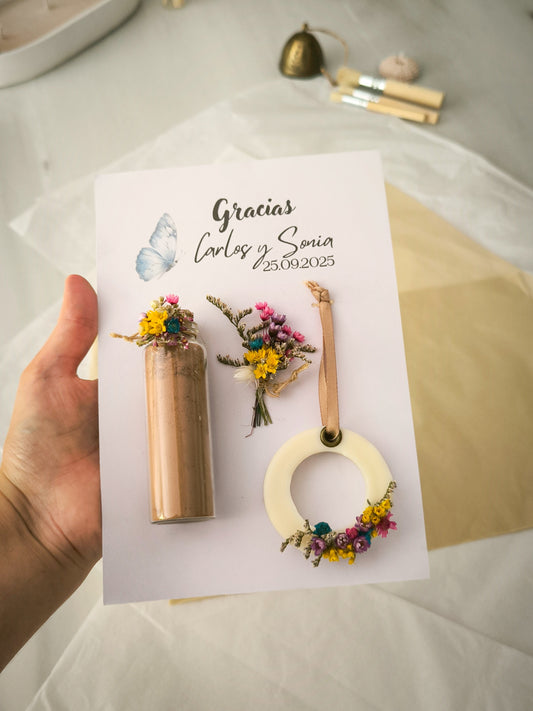 POSTAL SET FLORAL "AROMA & SABOR"