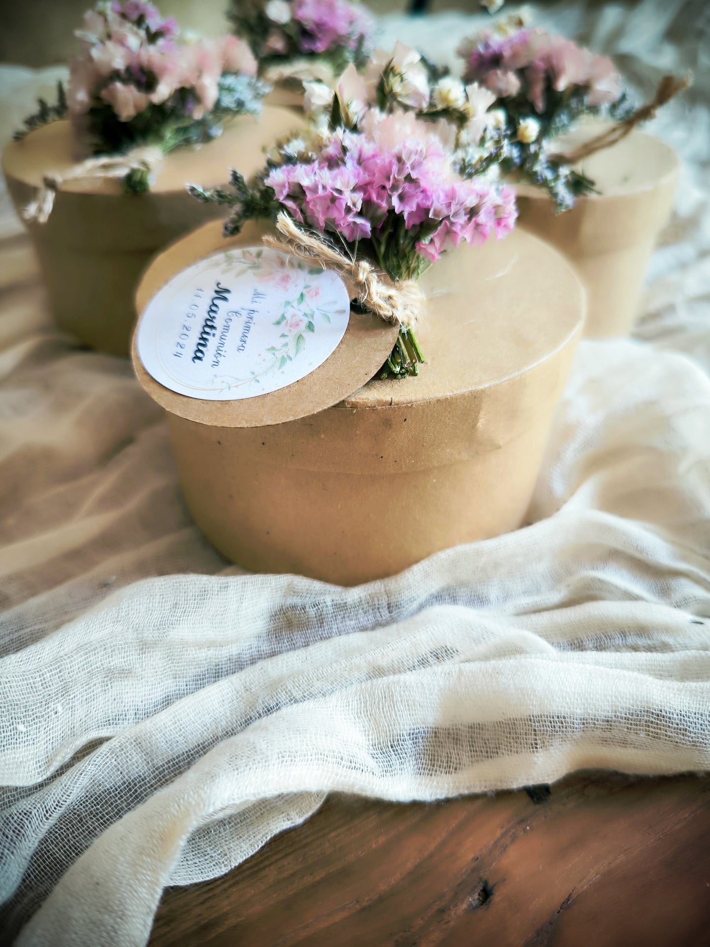 CAJA FLORAL - VELA PEONÍA AROMÁTICA