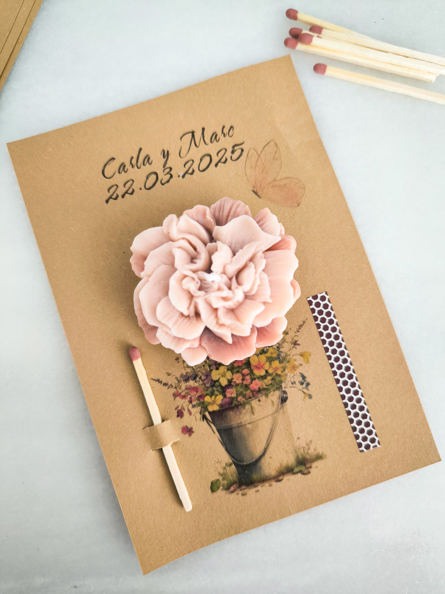 TARJETA VELA "PERSONALIZADA"