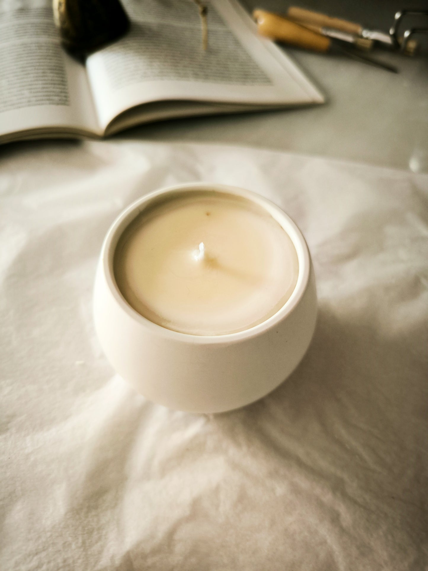 TRÍO DE VELAS ALBA - aromáticas y artesanas
