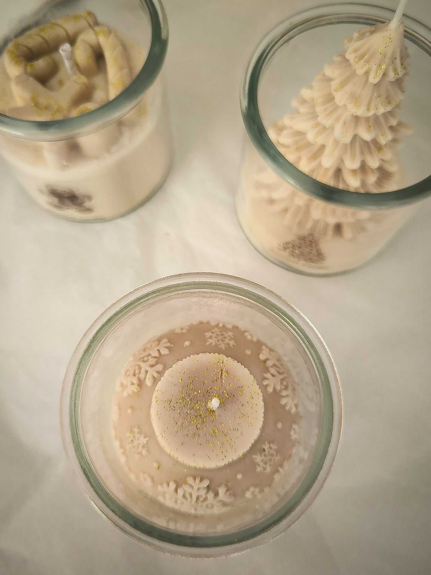 VELA EN VIDRIO - NAVIDAD 🎄