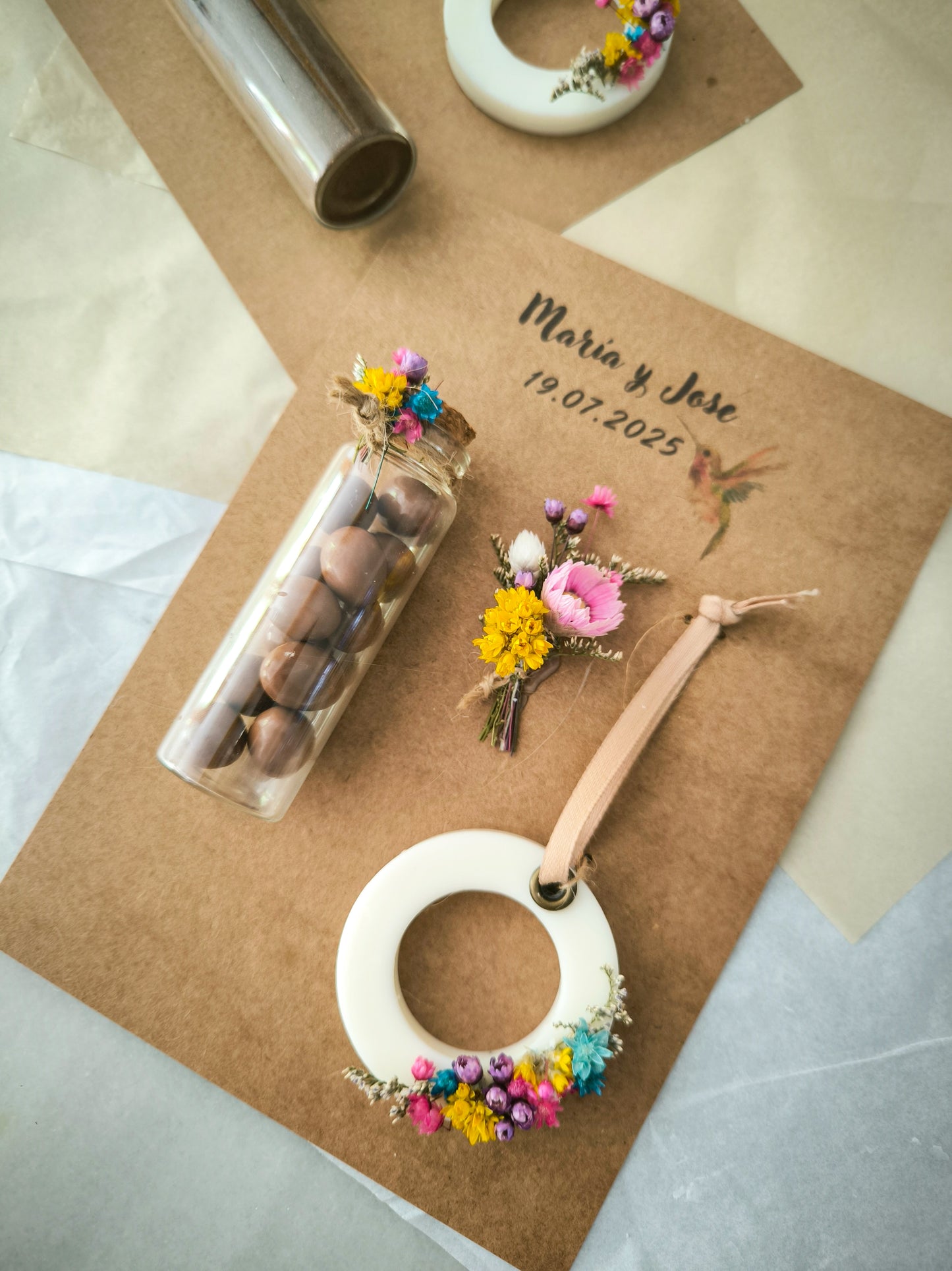 POSTAL SET FLORAL "AROMA & SABOR"