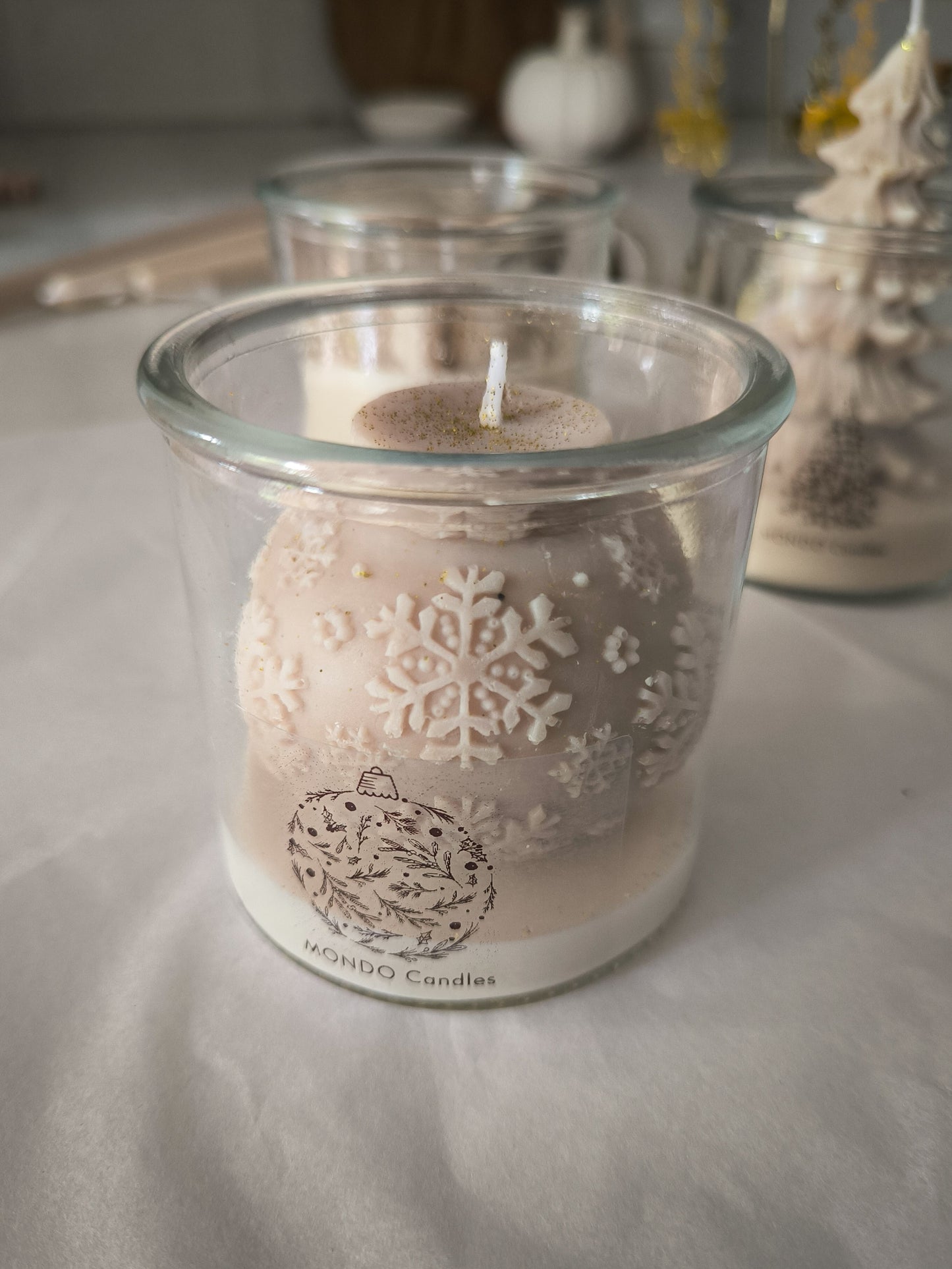 VELA EN VIDRIO - NAVIDAD 🎄