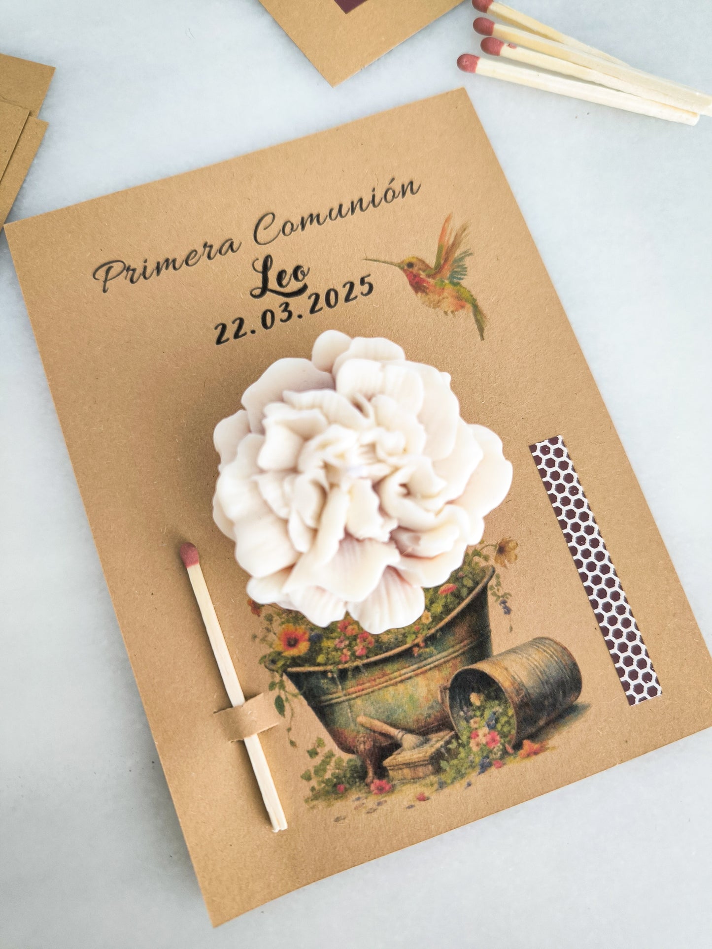 TARJETA VELA "PERSONALIZADA"