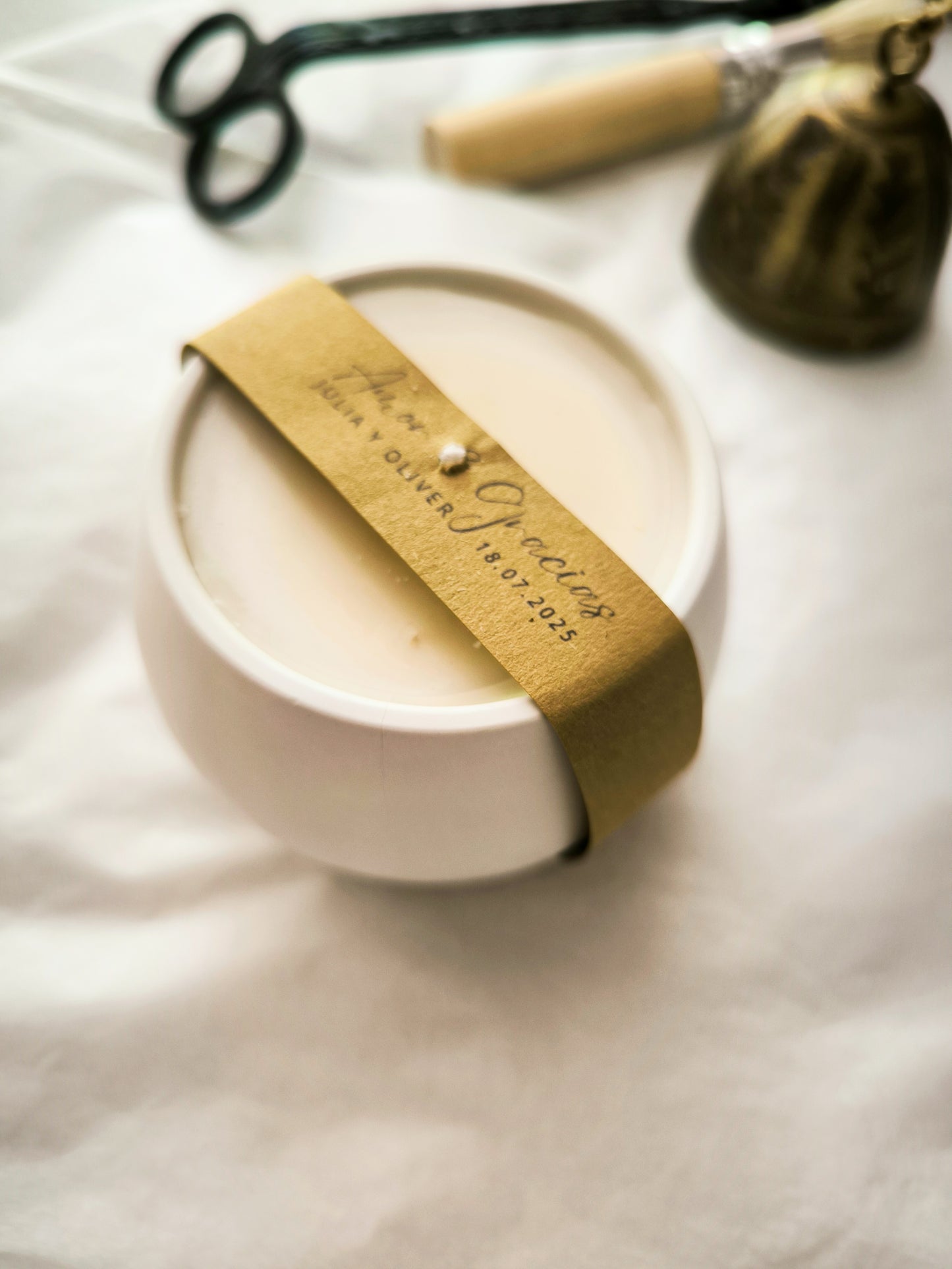 VELA ALBA pequeña - artesana y aromática