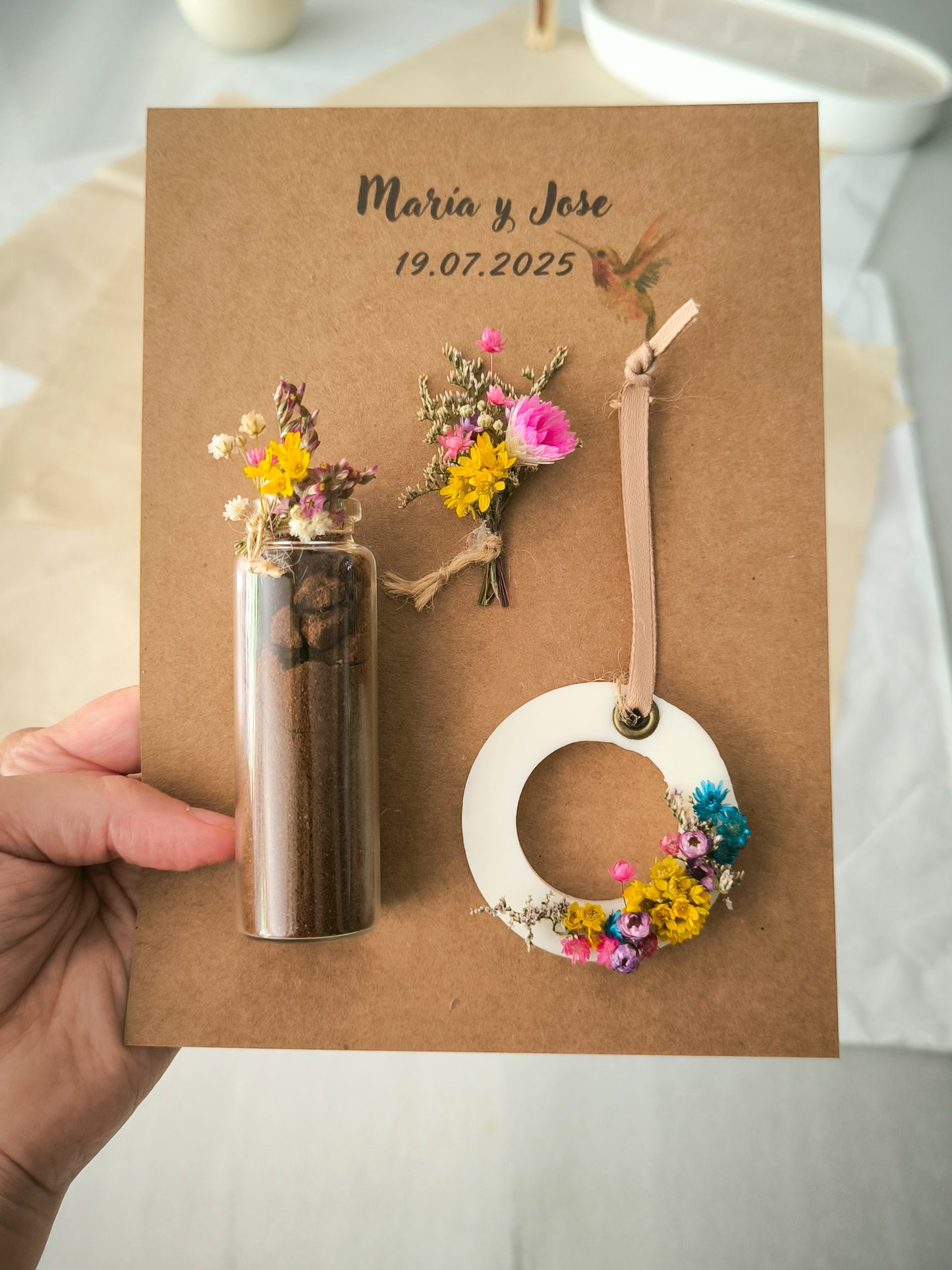POSTAL SET FLORAL "AROMA & SABOR"