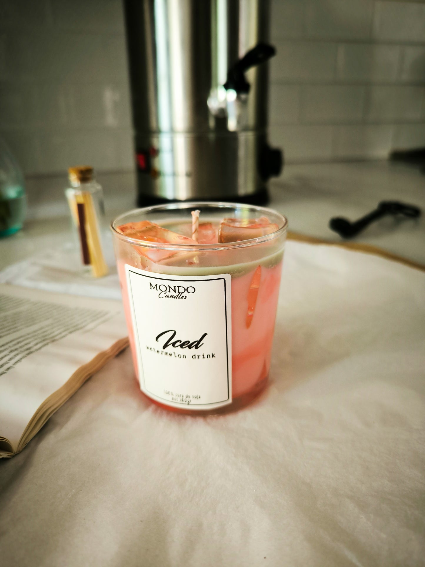 "ICED WATERMELON DRINK" - Vela aromática y artesana