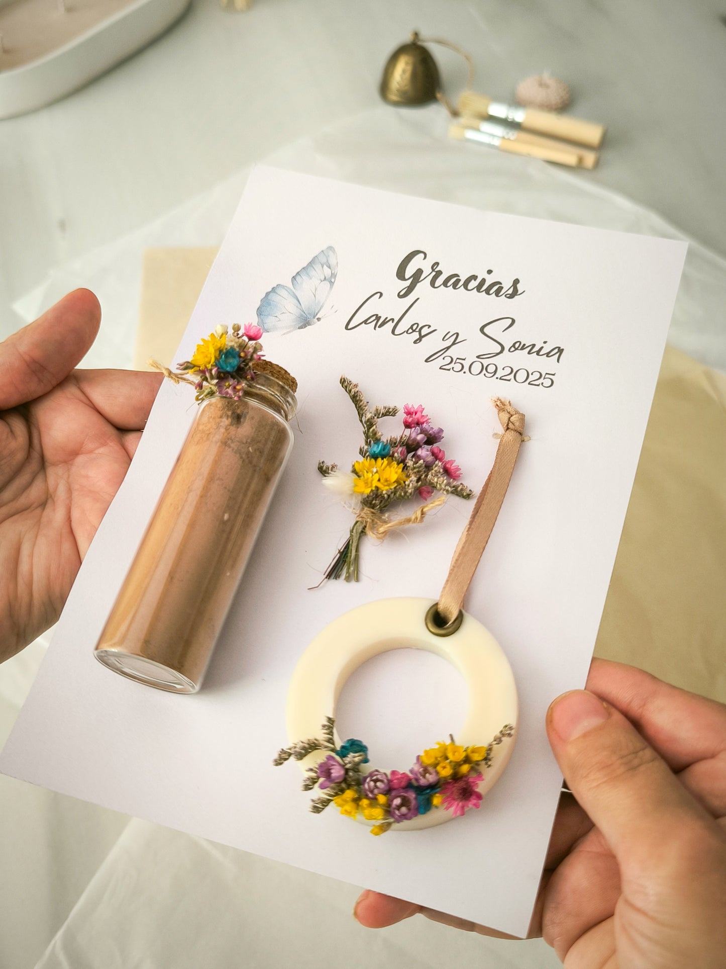 POSTAL SET FLORAL "AROMA & SABOR"