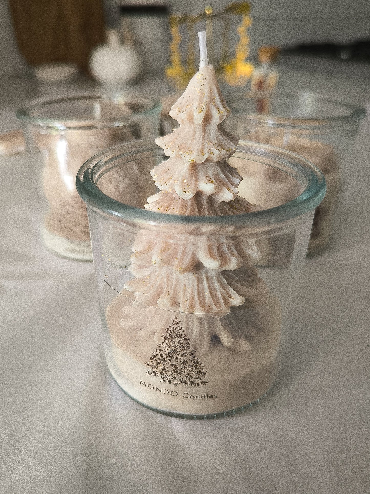 VELA EN VIDRIO - NAVIDAD 🎄