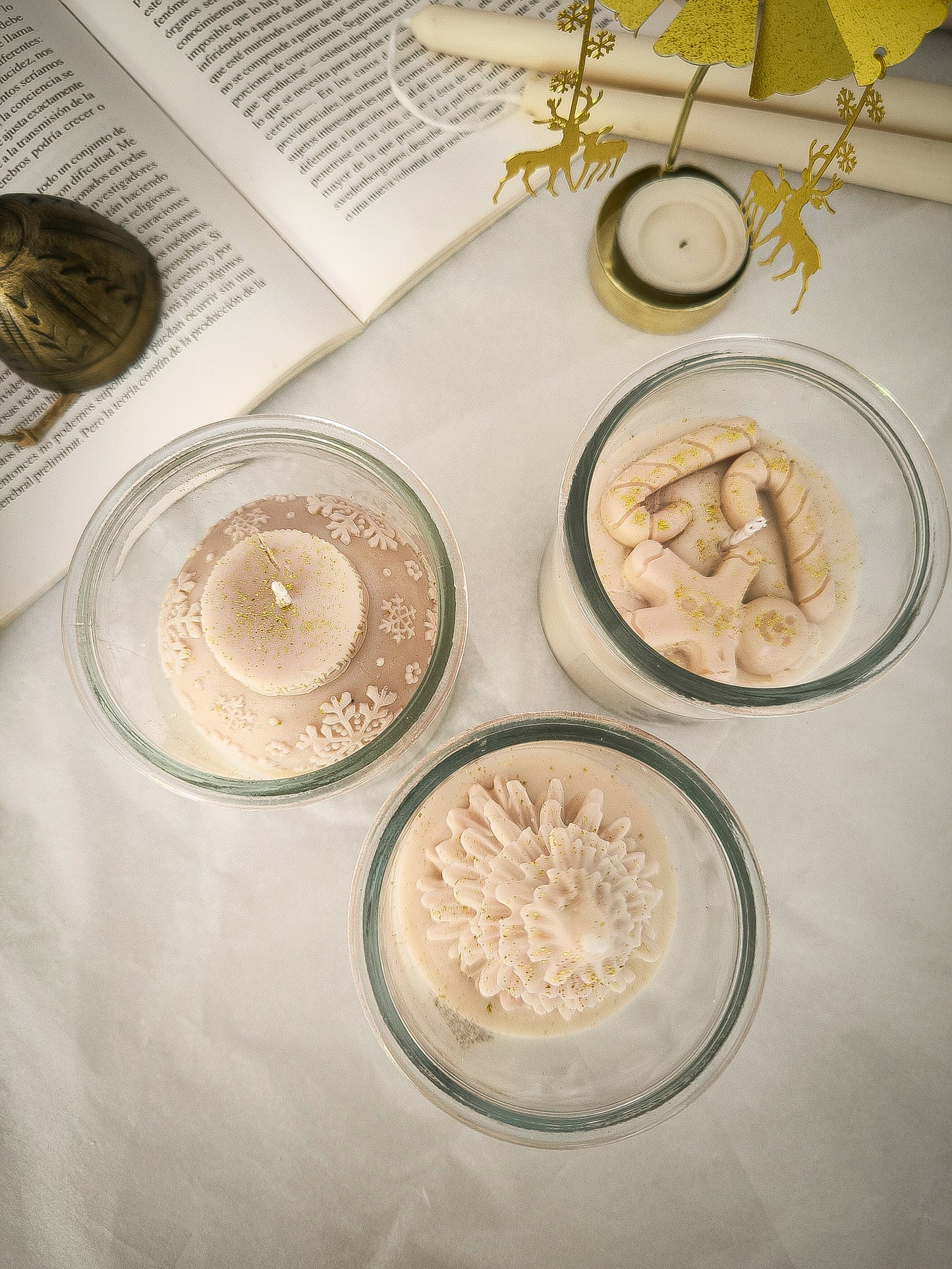 VELA EN VIDRIO - NAVIDAD 🎄