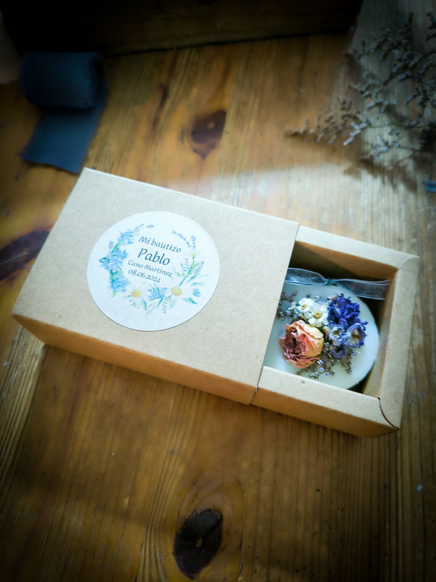 BARRA AROMÁTICA + CAJA + ETIQUETA PERSONALIZADA