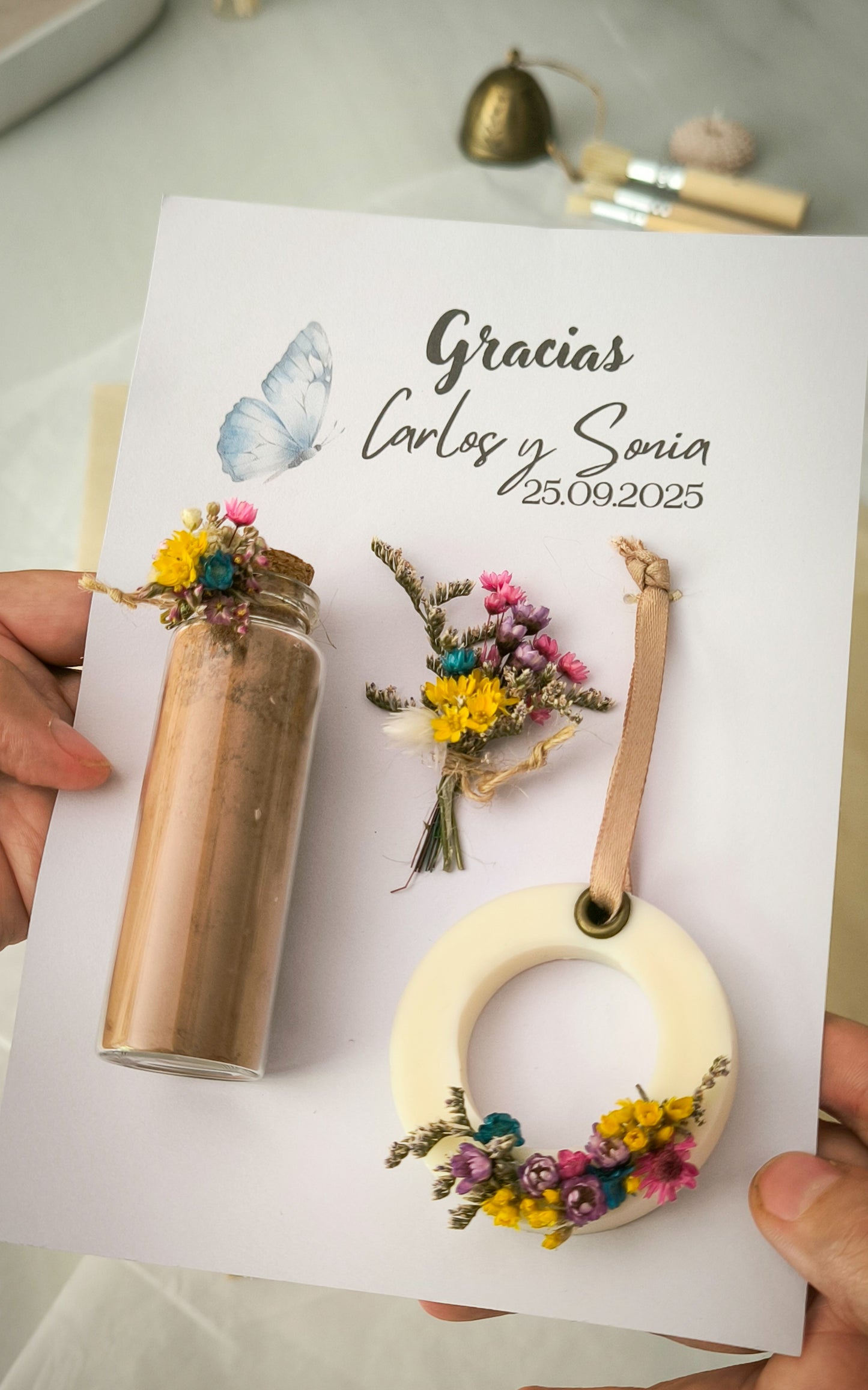 POSTAL SET FLORAL "AROMA & SABOR"