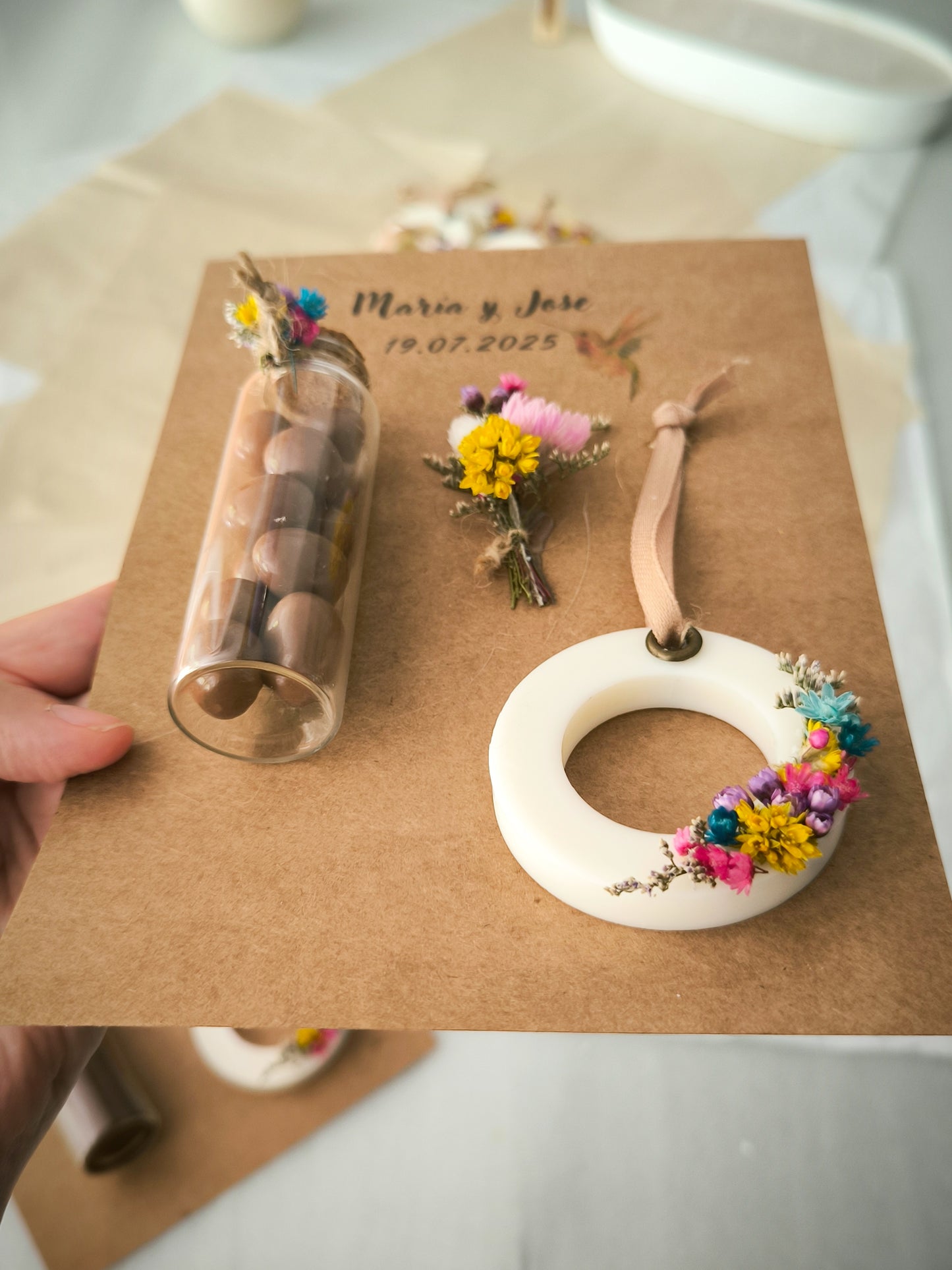 POSTAL SET FLORAL "AROMA & SABOR"
